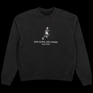 SPORTY & RICH LTD STAY ACTIVE LIVE LONGER SWEATER
